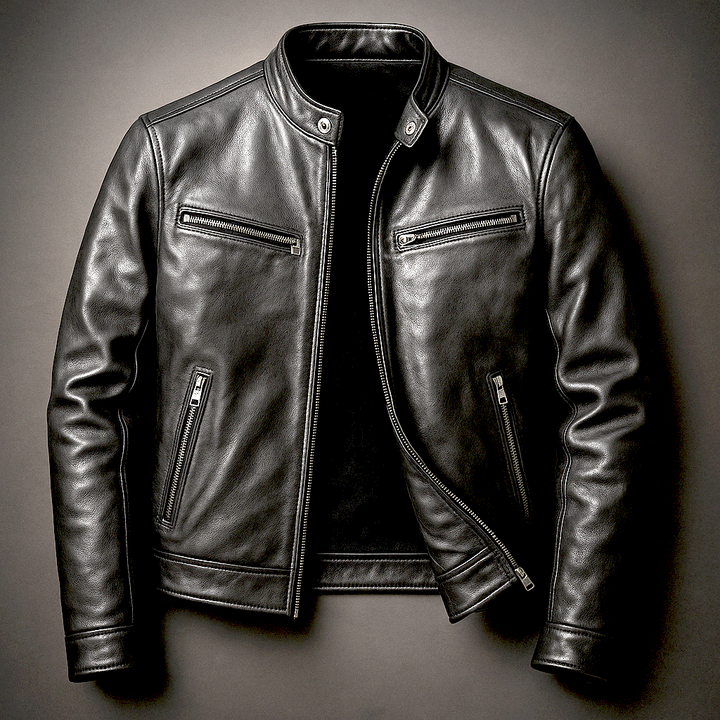 Ronnie - Vintage-Lederjacke mit körpernaher Passform