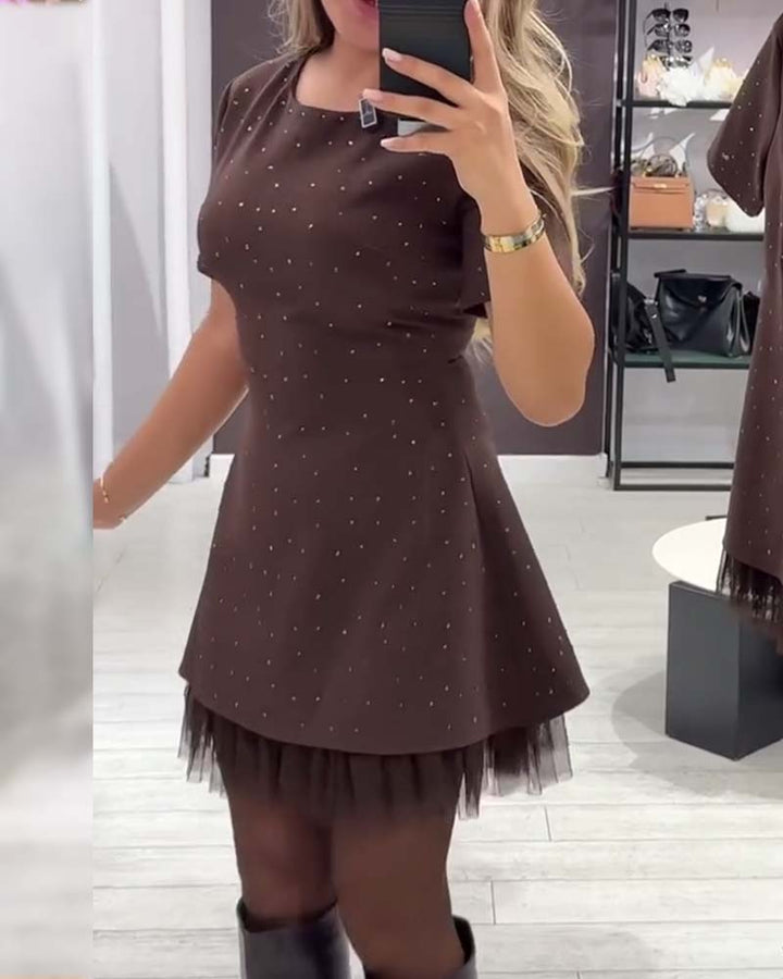Cassie – A-Linien-Patchworkkleid