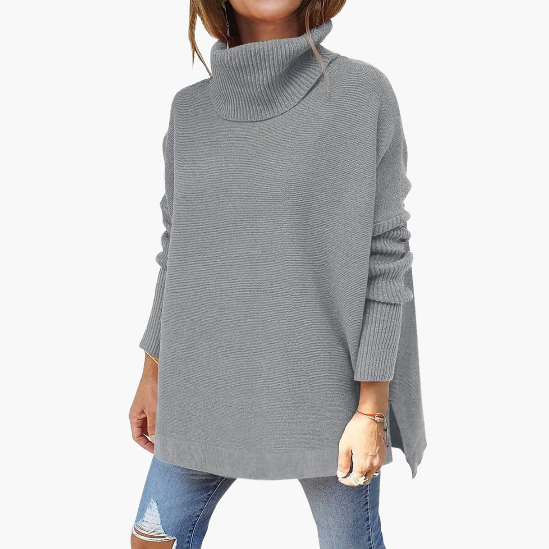 Leah | Hochgeschlossener Strickpullover