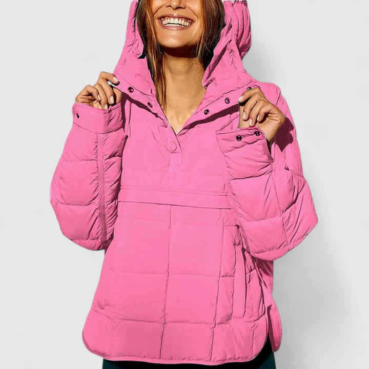 Faith – Wasserdichte Oversized-Pulloverjacke mit Kapuze