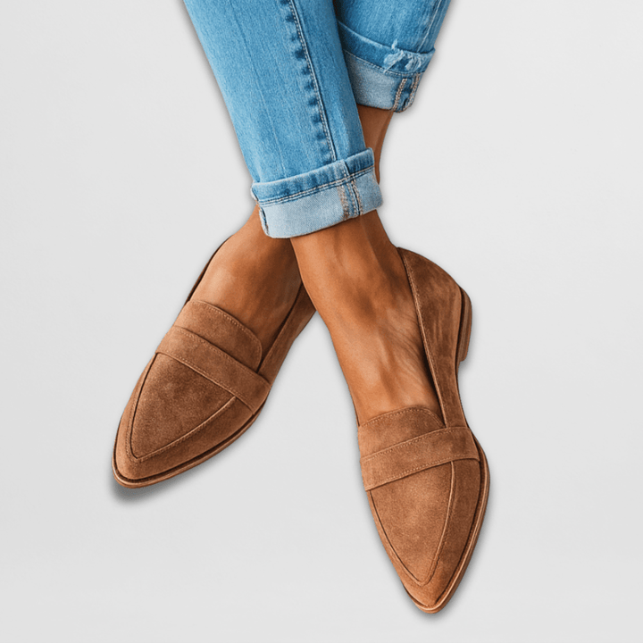 Loren - Orthopädische Loafer aus weichem Wildleder