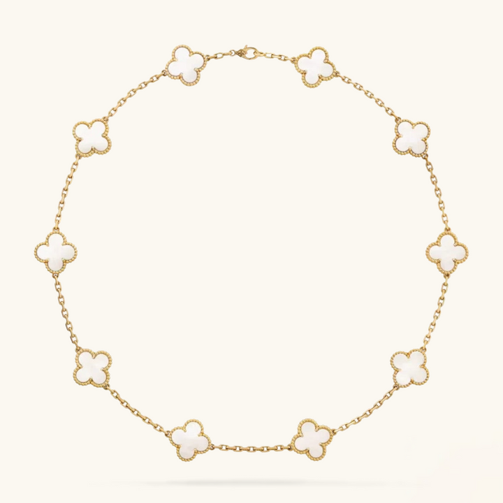 KLEEBLATT | 10 Motive Weißes Halsband