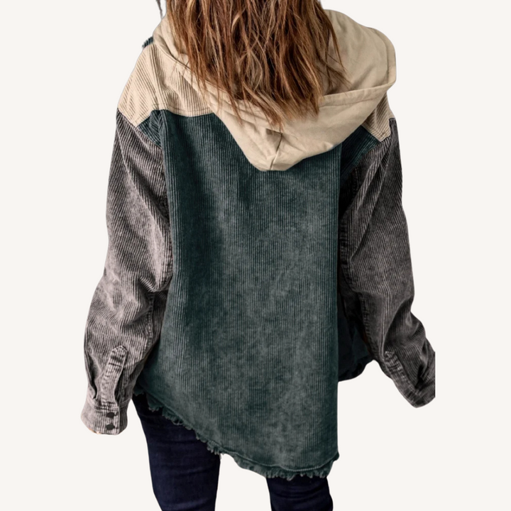 Nelli | Retro-Strickjacke mit Kapuze