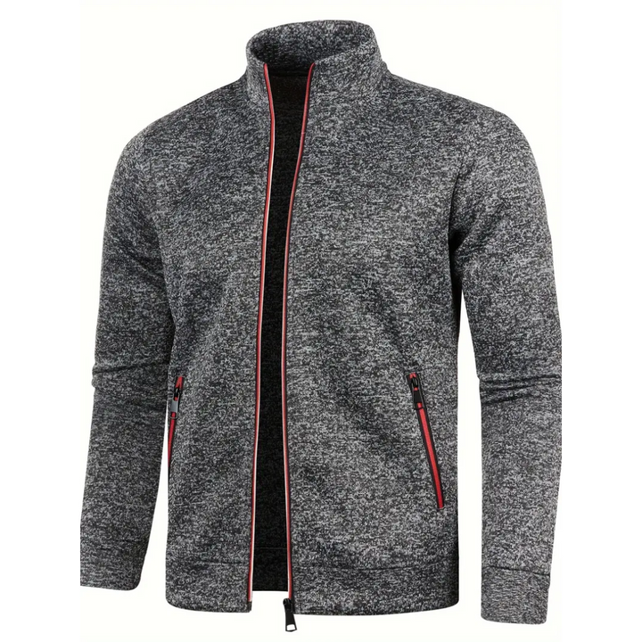 Clint – Klassische Strickjacke mit Reißverschluss
