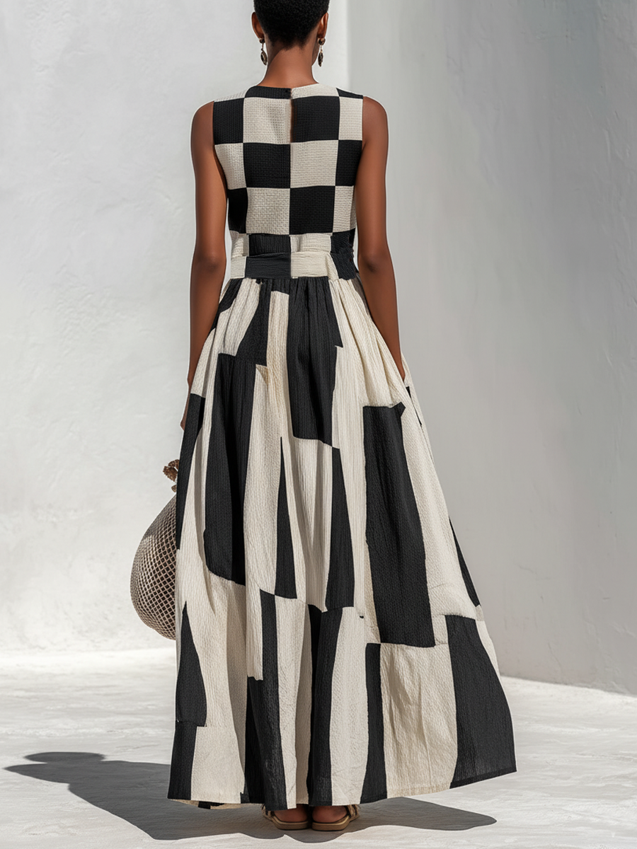 Merrie – Maxi-Kleid aus Baumwollleinen