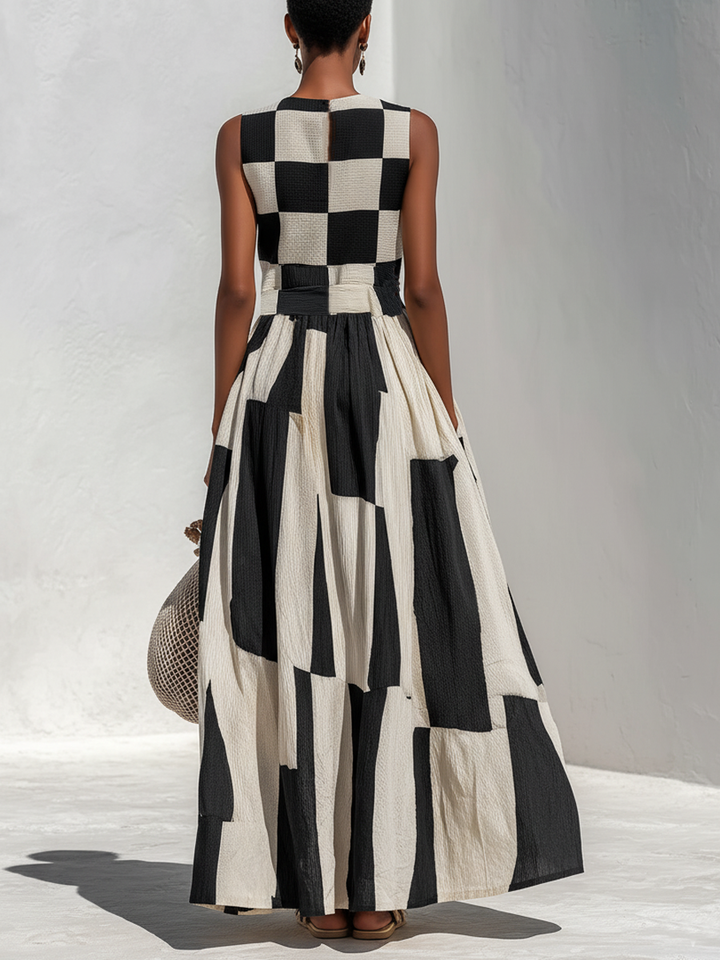 Merrie – Maxi-Kleid aus Baumwollleinen