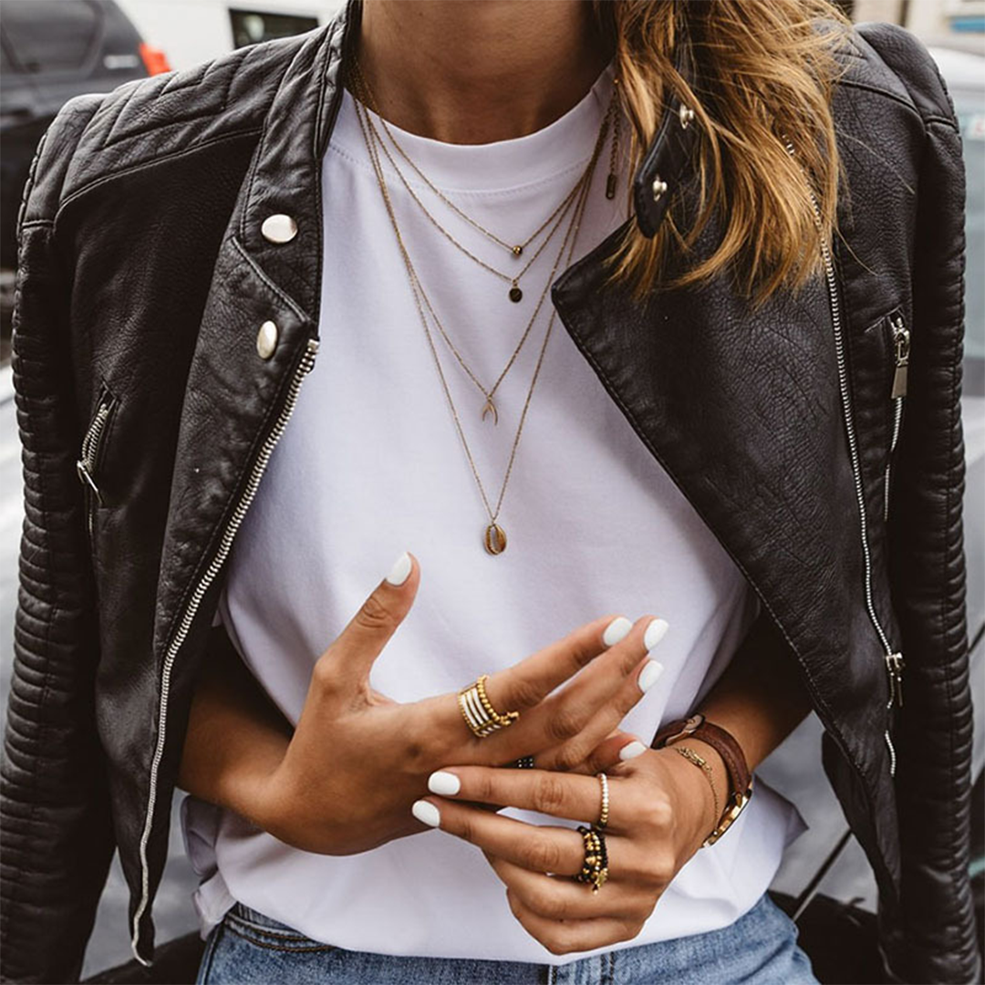 Thena – Taillierte Jacke aus echtem Leder