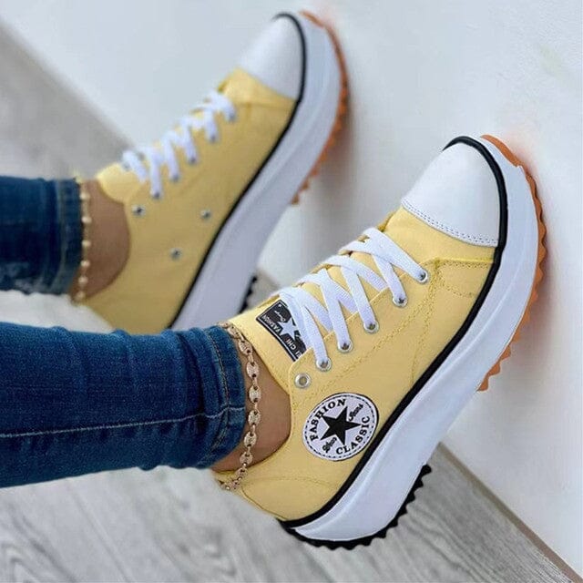 Ricabelle – Damen-Plateau-Sneaker mit Schnürung
