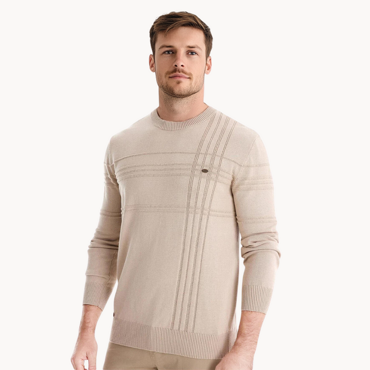 Janno – Elegante Herren-Strickjacke mit Karomuster
