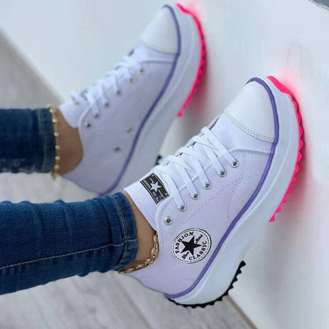 Ricabelle – Damen-Plateau-Sneaker mit Schnürung