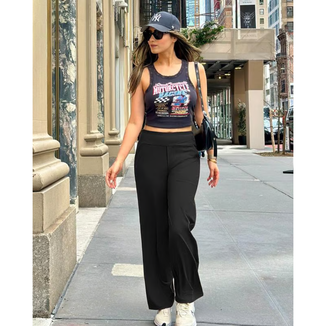 Julianne – Luxuriöse Hose mit weitem Bein