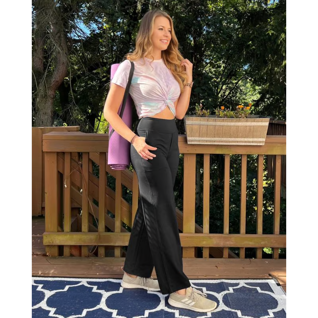 Julianne – Luxuriöse Hose mit weitem Bein