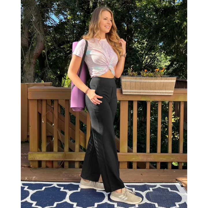 Julianne – Luxuriöse Hose mit weitem Bein