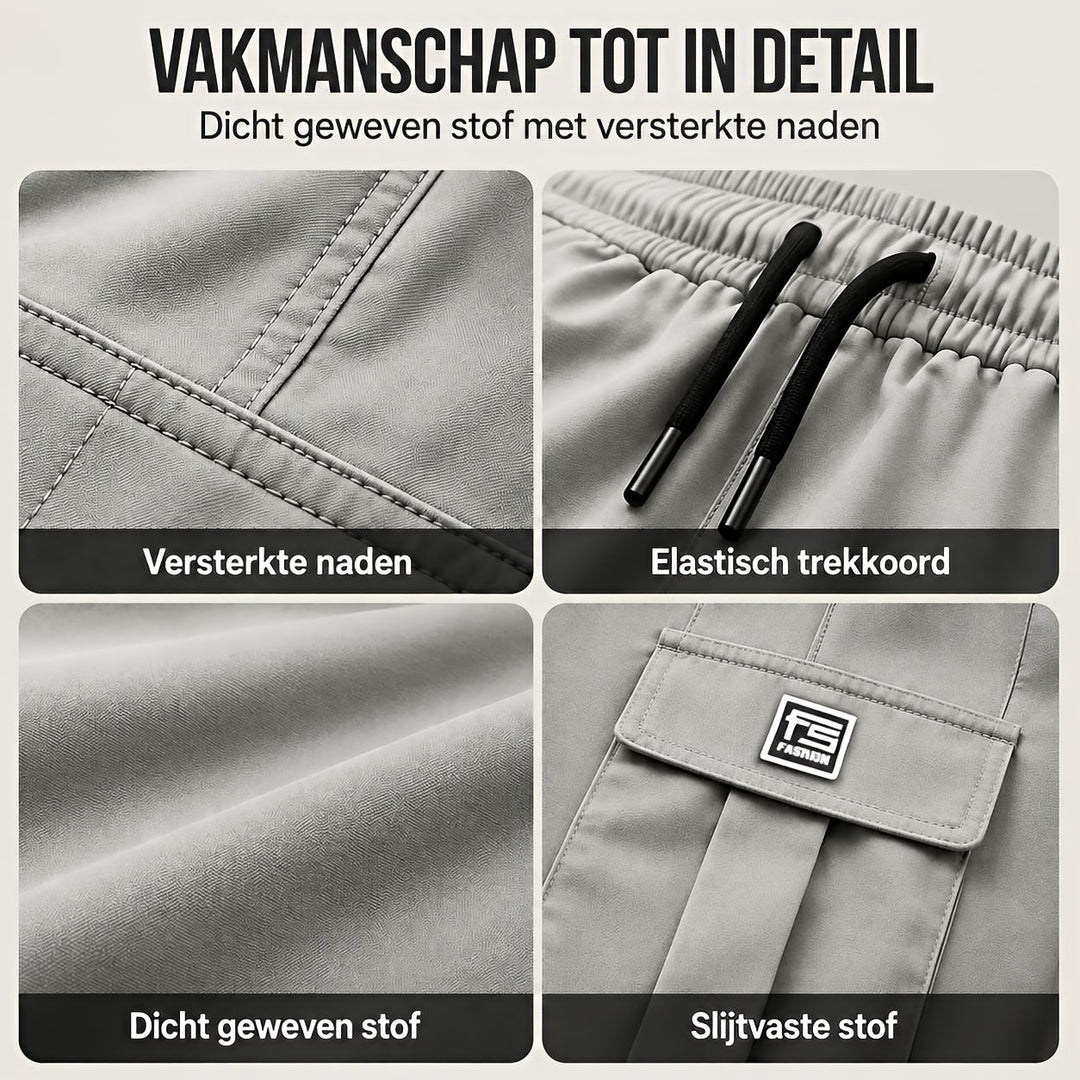Heren cargobroek | Relaxed fit met veel zakken | 1+1 GRATIS