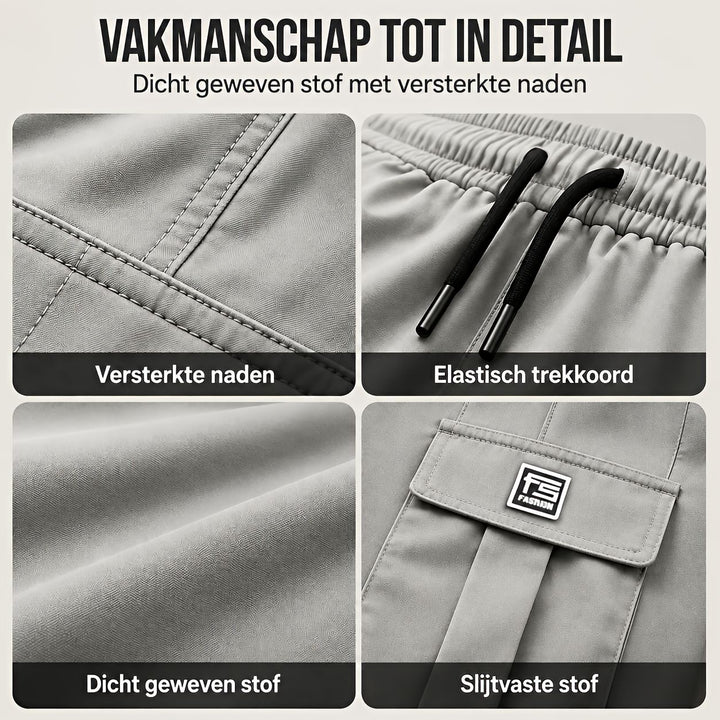 Heren cargobroek | Relaxed fit met veel zakken | 1+1 GRATIS