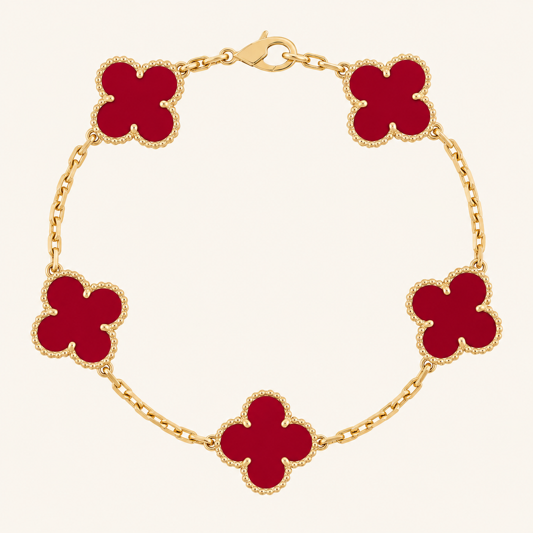 KLEEBLATT | Rotes Armband