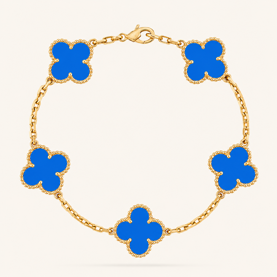KLEEBLATT | Blauer Armband