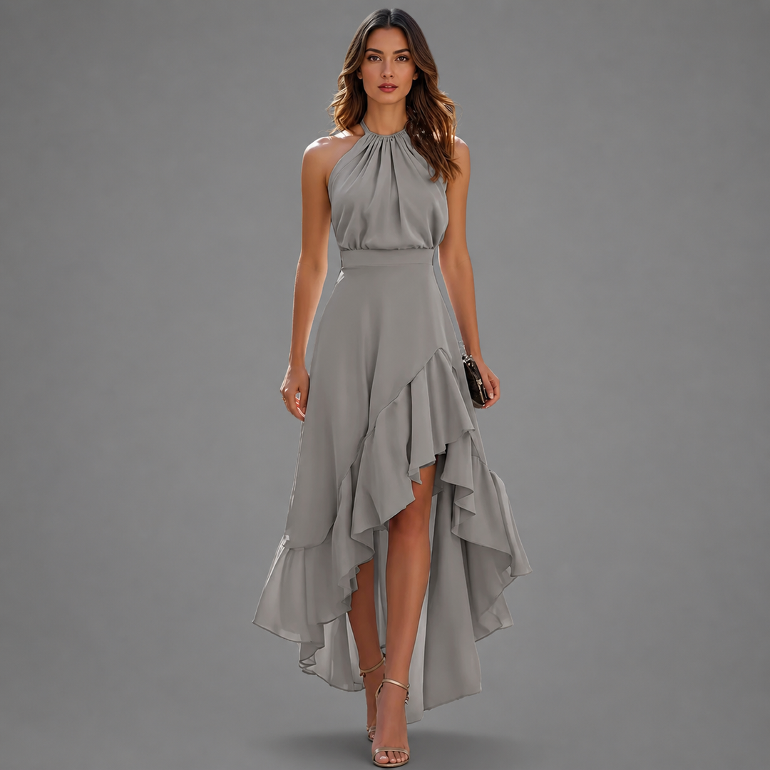 Karlia – Elegantes Neckholder-Maxikleid