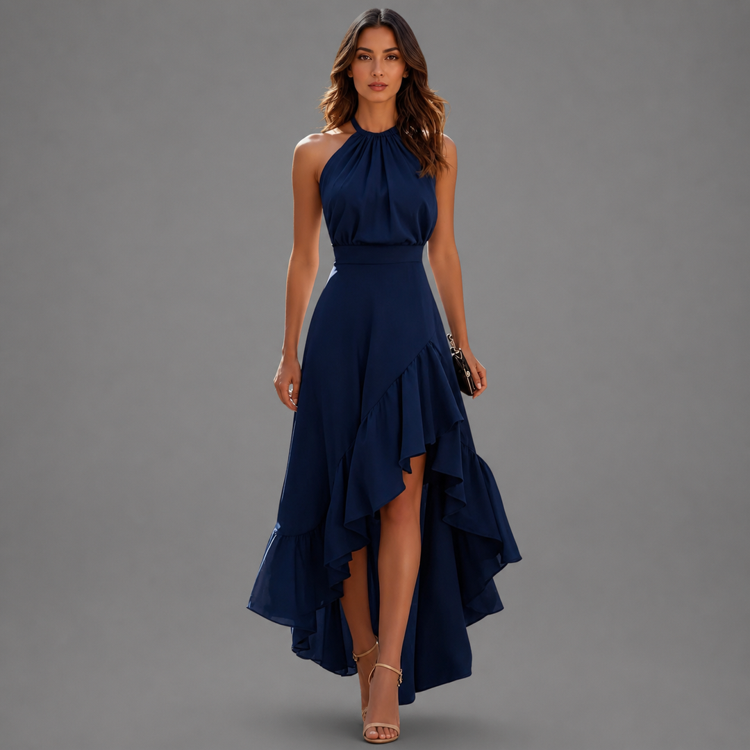 Karlia – Elegantes Neckholder-Maxikleid