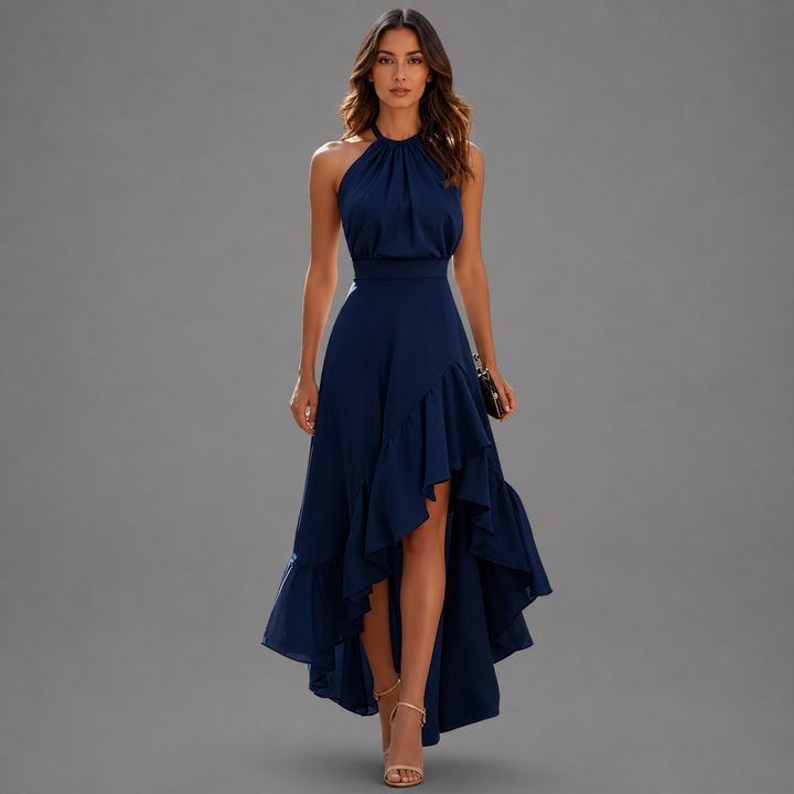 Karlia – Elegantes Neckholder-Maxikleid
