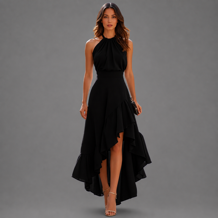 Karlia – Elegantes Neckholder-Maxikleid