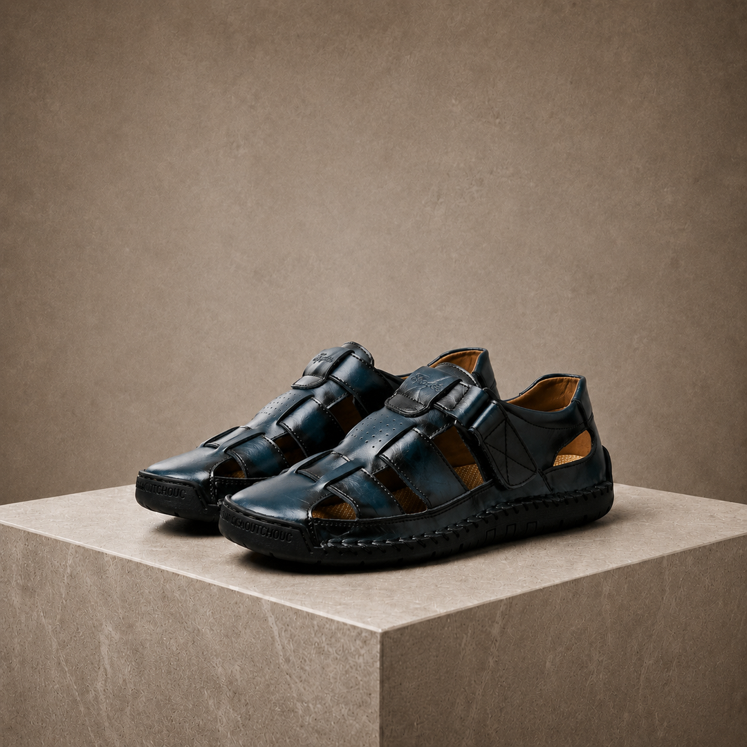Mikko – Fischer-Sandalen aus vollnarbigem Leder