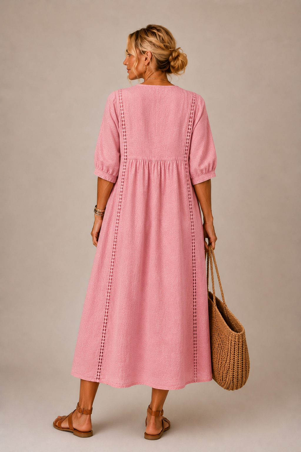 Ciara – Midikleid aus Leinenmischgewebe