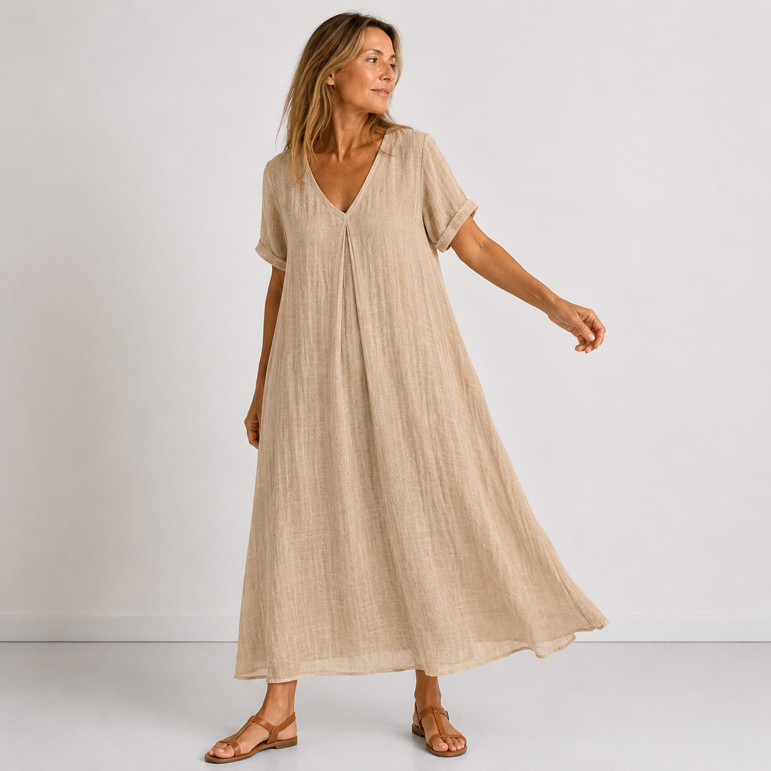 Sharlene - Fließendes Maxikleid
