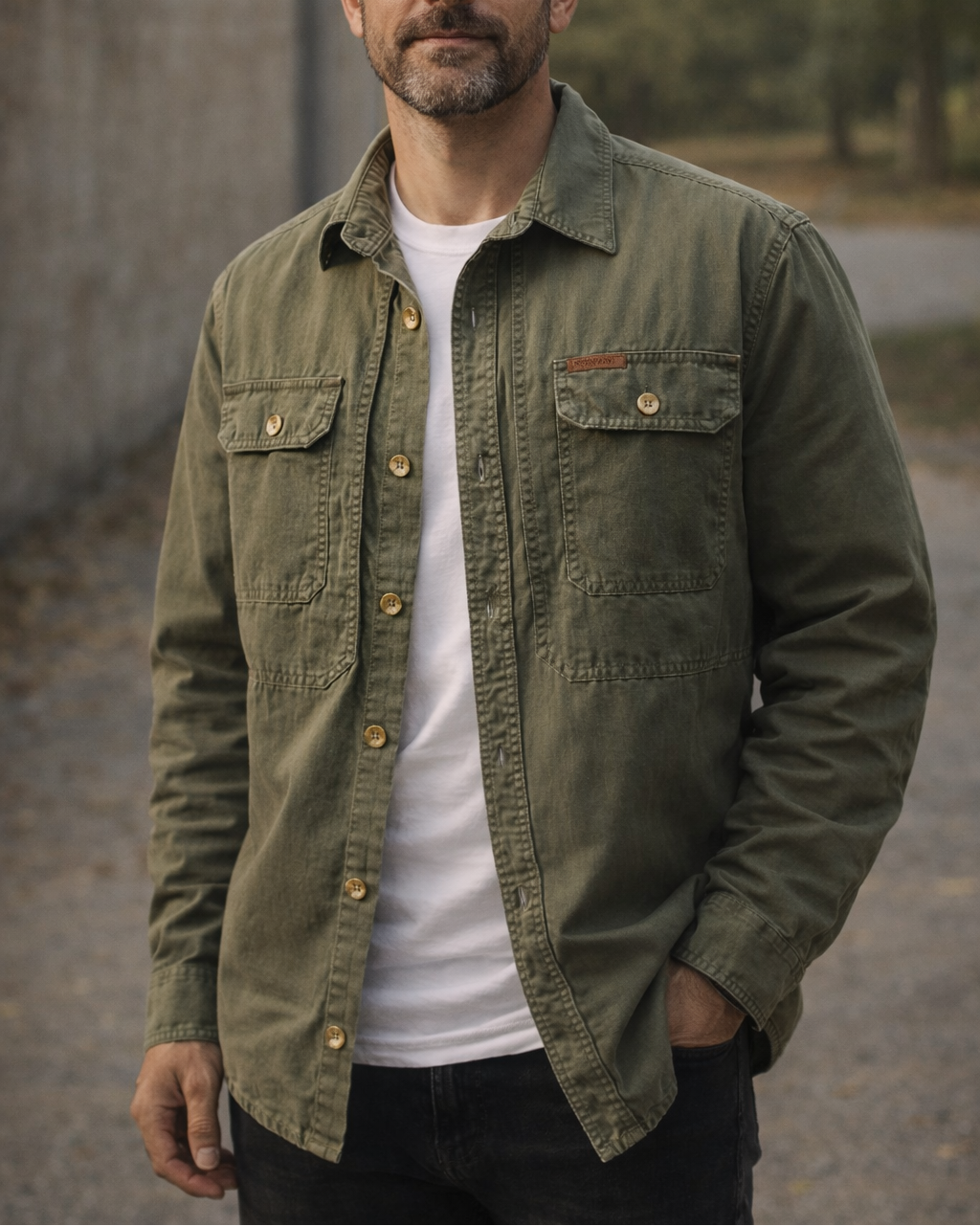 Arman - Schweres Baumwoll-Overshirt