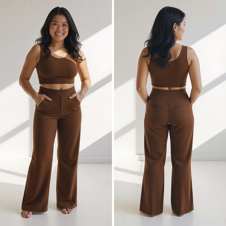 Julianne – Luxuriöse Hose mit weitem Bein