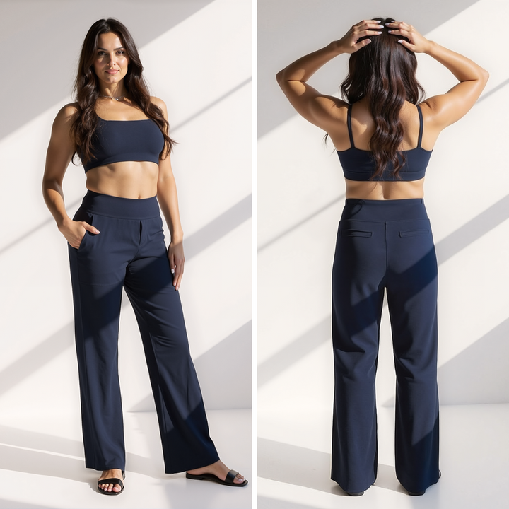 Julianne – Luxuriöse Hose mit weitem Bein