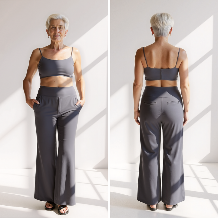 Julianne – Luxuriöse Hose mit weitem Bein