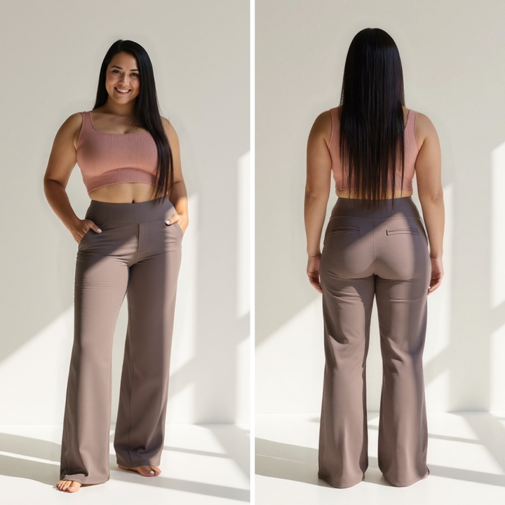 Julianne – Luxuriöse Hose mit weitem Bein