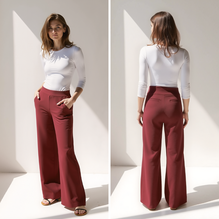 Julianne – Luxuriöse Hose mit weitem Bein