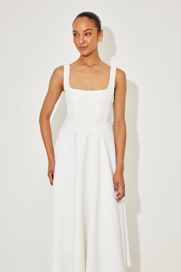 Leah – Zeitloses, fließendes Midikleid