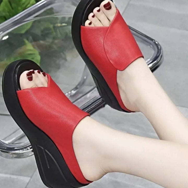 Marigold – Orthopädische Keilsandalen zum Hineinschlüpfen