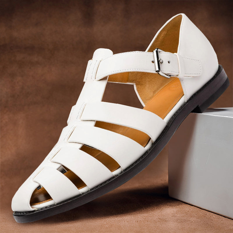 Roman – Bequeme Ledersandalen im Fischer-Stil