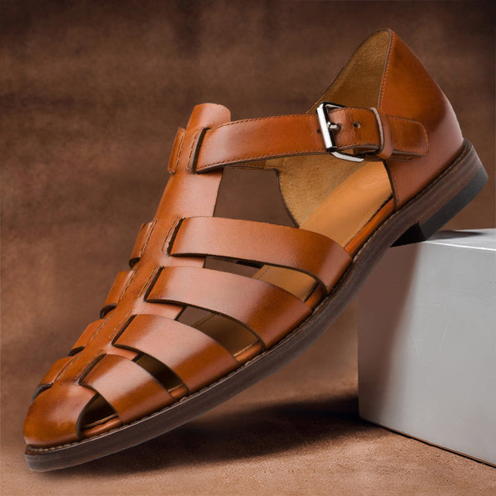 Roman – Bequeme Ledersandalen im Fischer-Stil