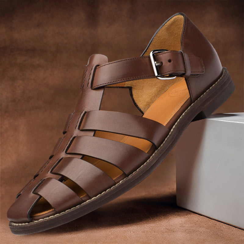 Roman – Bequeme Ledersandalen im Fischer-Stil