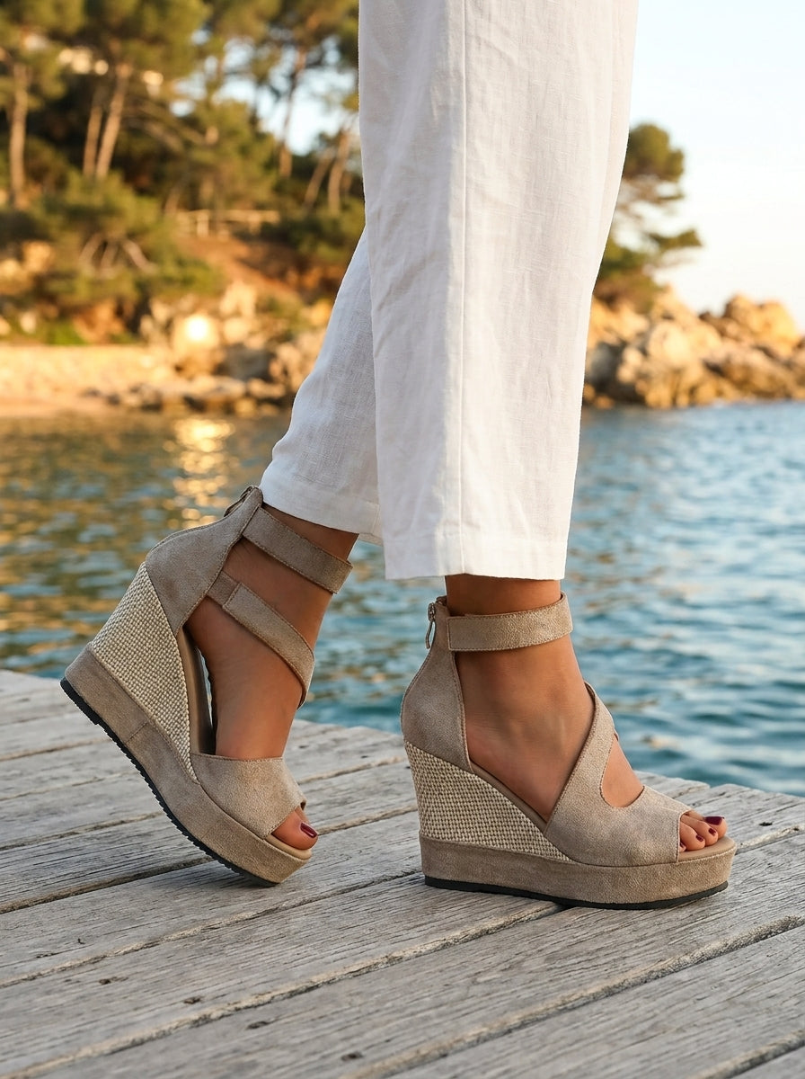 Samy – Espadrille-Keilsandalen