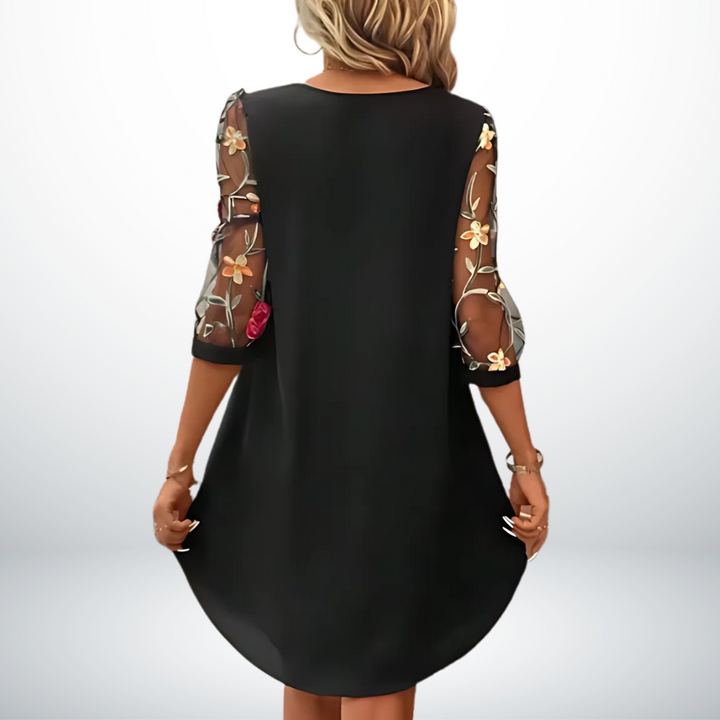 Jolie – Elegantes Minikleid mit V-Ausschnitt