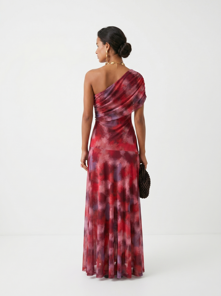 Mia – Elegantes schulterfreies Maxikleid