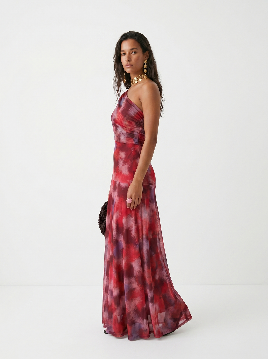 Mia – Elegantes schulterfreies Maxikleid
