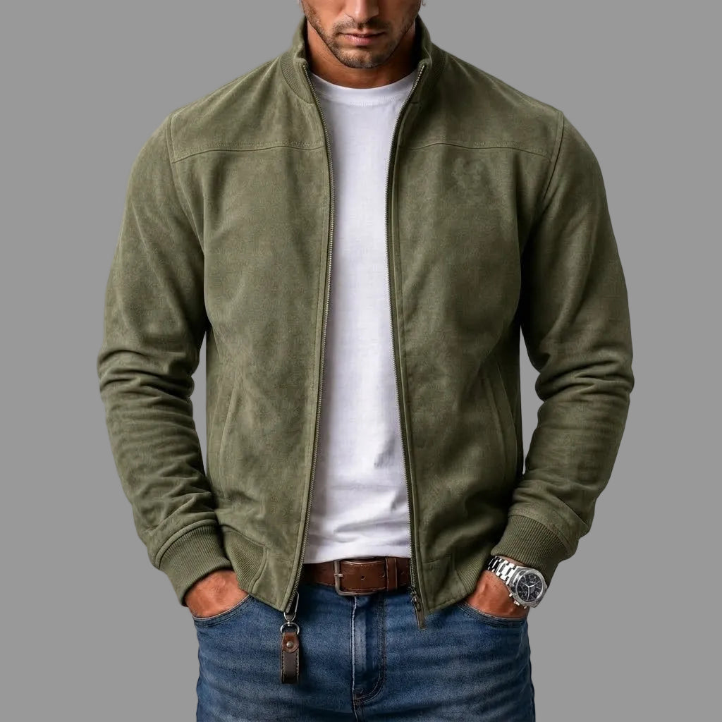 Rhett – Wildleder-Bomberjacke
