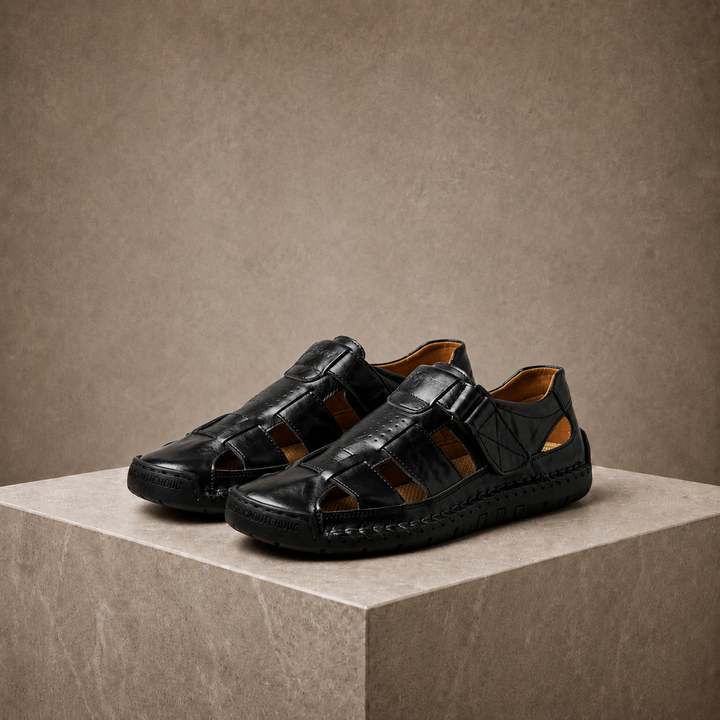Mikko – Fischer-Sandalen aus vollnarbigem Leder