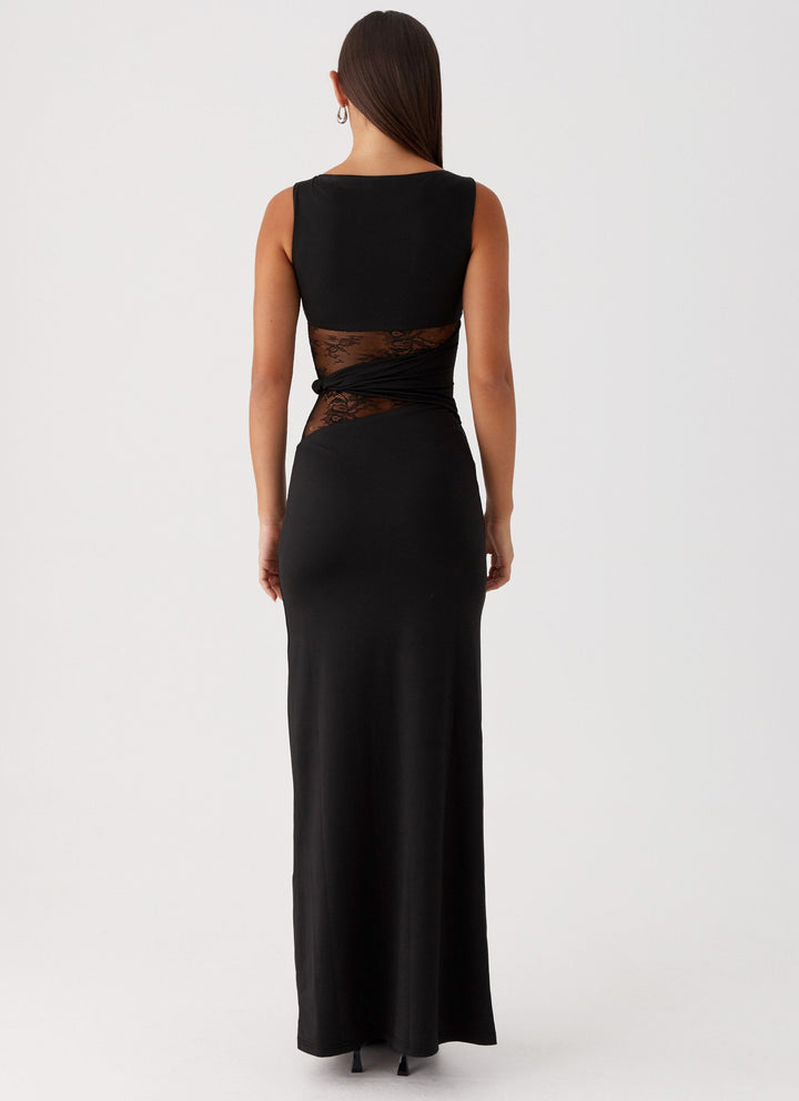 Larra – Figurbetontes Maxikleid mit Cut-outs und Schnürung