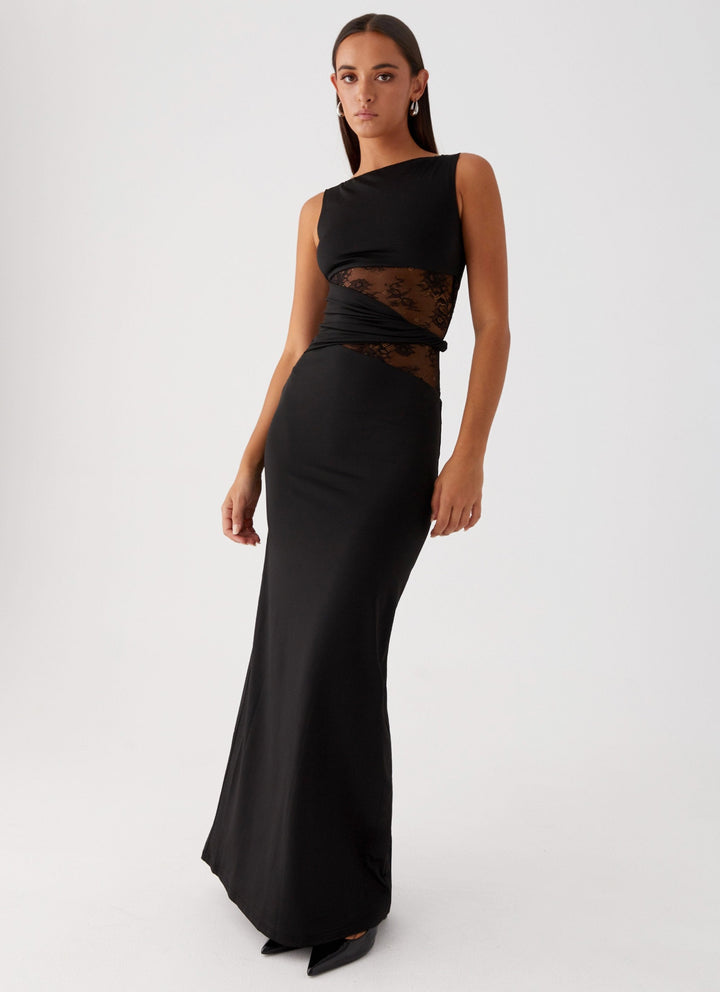 Larra – Figurbetontes Maxikleid mit Cut-outs und Schnürung