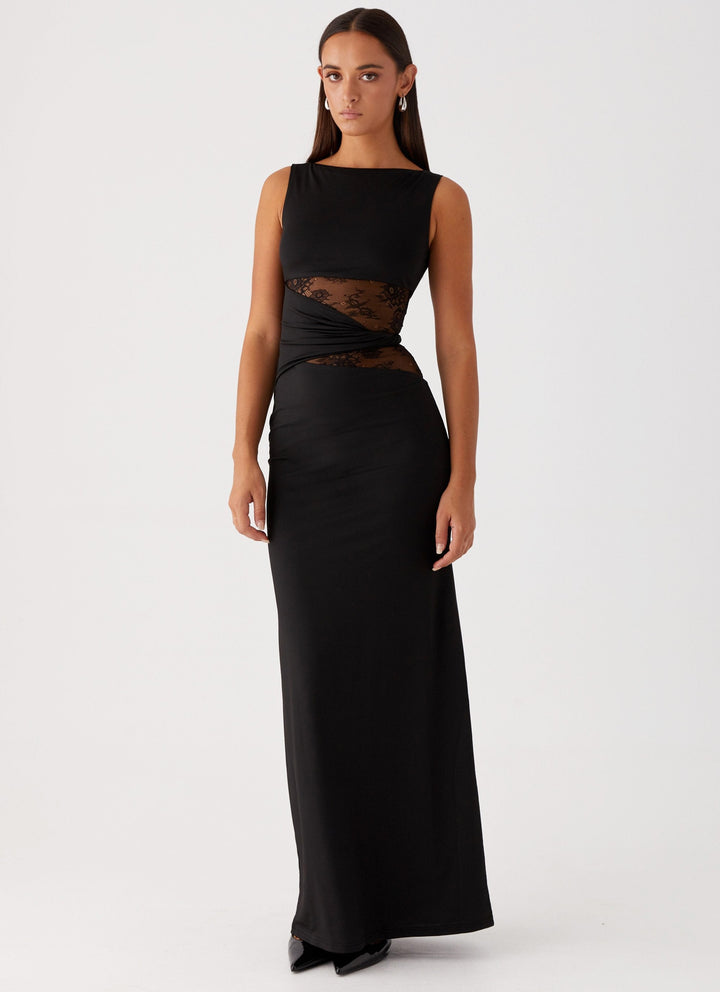 Larra – Figurbetontes Maxikleid mit Cut-outs und Schnürung