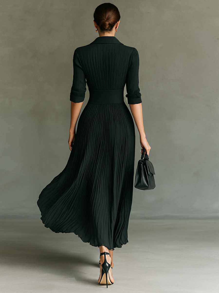 Gina - Maxikleid mit langen Ärmeln