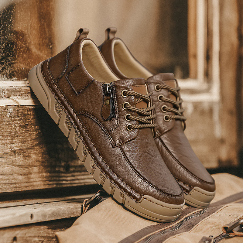 Jensen – Lederschuhe mit seitlichem Reißverschluss
